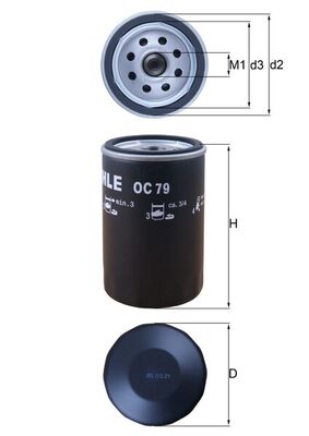 Oil Filter - OC 79 KNECHT