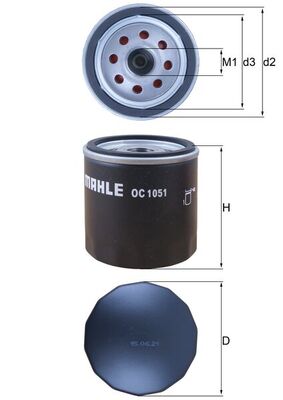 Oil Filter - OC 1051 KNECHT