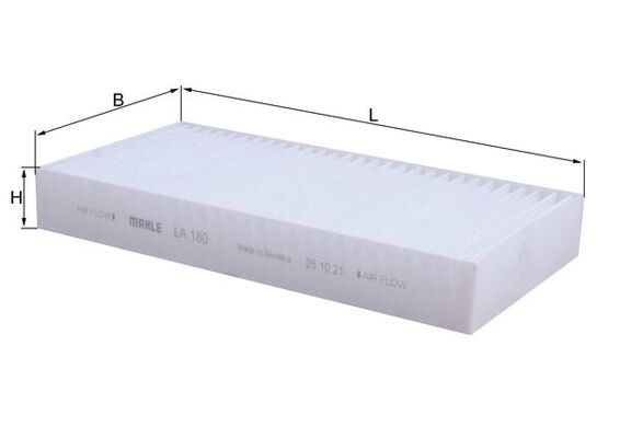 Filter, interior air - LA 180 KNECHT