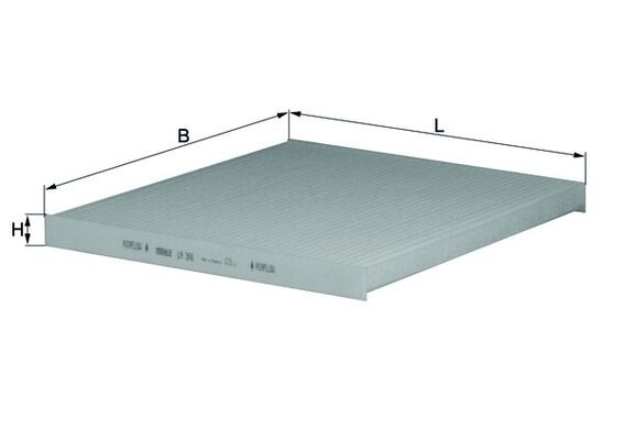 Filter, interior air - LA 306 KNECHT
