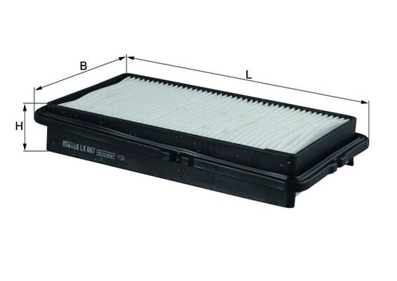 oro filtras - LX 667 KNECHT
