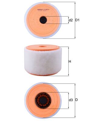 Air Filter - LX 2607/2 KNECHT