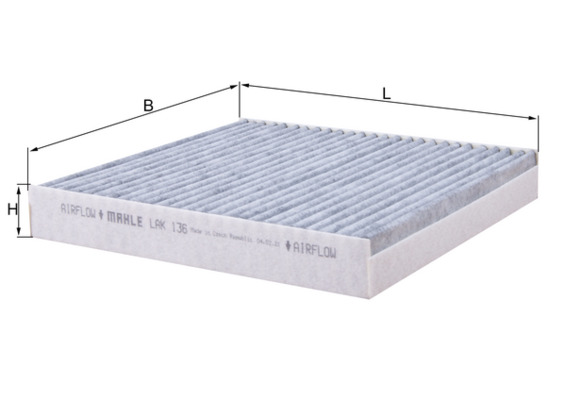 Filtro, Aria abitacolo - LAK 136 KNECHT