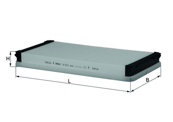 Filter, interior air - LA 32/3 KNECHT