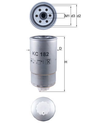 Fuel filter - KC 182 KNECHT
