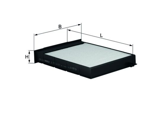 Filter, interior air - LA 175 KNECHT