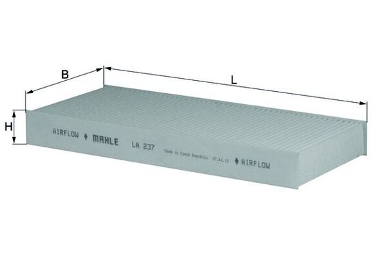 Filter, interior air - LA 237 KNECHT