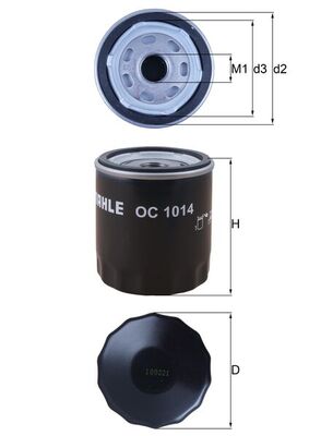 Filtro olio - OC 1014 KNECHT