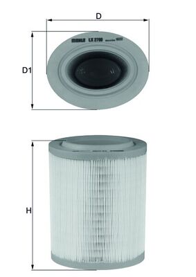 Filtro aria - LX 2790 KNECHT