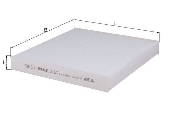 Filtro, Aria abitacolo - LA 833 KNECHT