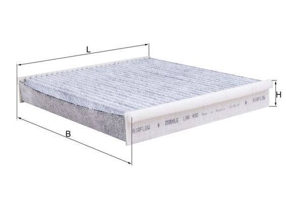 Filter, interior air - LAK 490 KNECHT