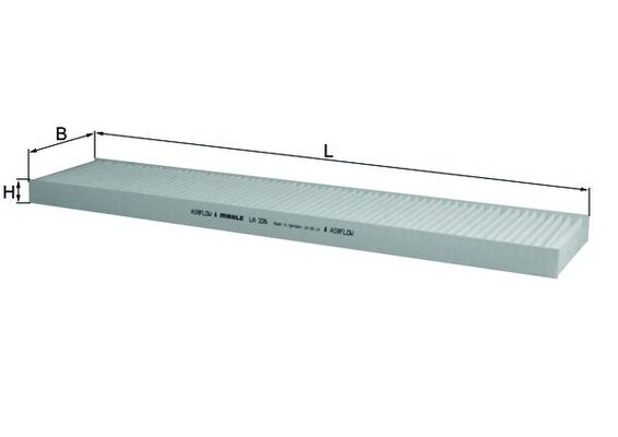Filtro, Aria abitacolo - LA 226 KNECHT