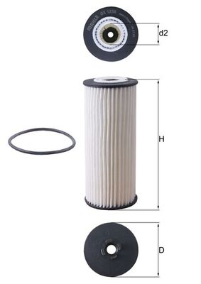 Oil Filter - OX 1236D KNECHT