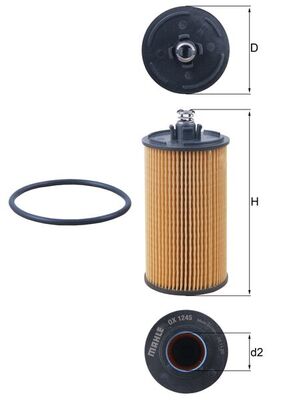 Filtro olio - OX 1245D KNECHT