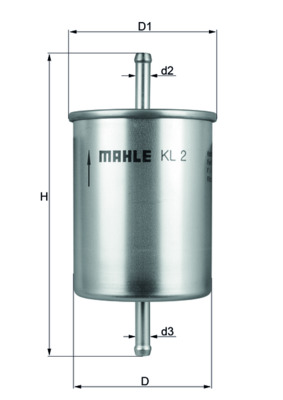 Fuel filter - KL 2 KNECHT