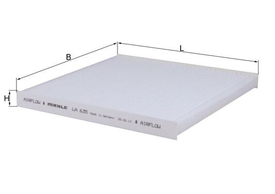 Filtro, Aria abitacolo - LA 635 KNECHT