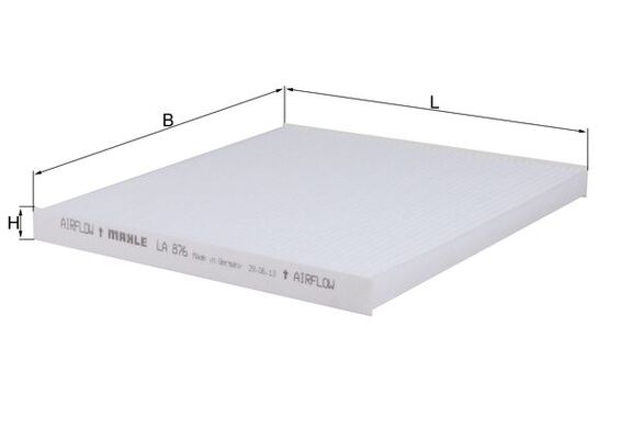 Filtro, Aria abitacolo - LA 876 KNECHT