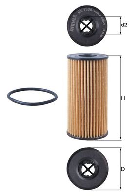 Oil Filter - OX 1308D KNECHT