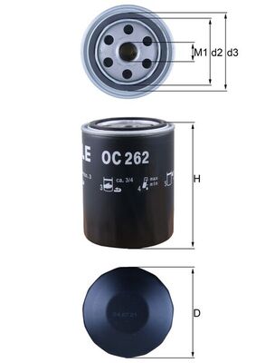 Oil Filter - OC 262 KNECHT
