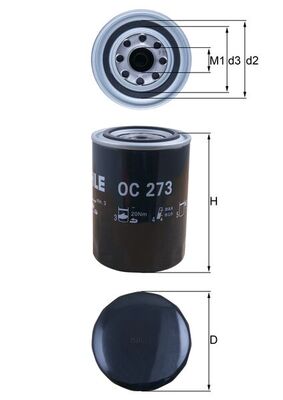 Filtro olio - OC 273 KNECHT