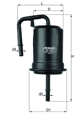 Filtro carburante - KL 517 KNECHT