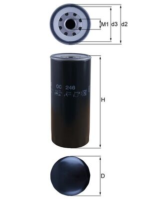 Oil Filter - OC 246 KNECHT