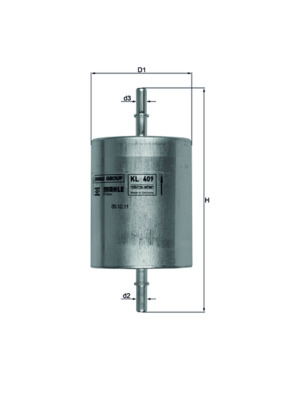 Fuel filter - KL 409 KNECHT