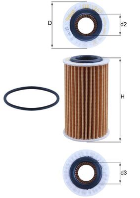 Oil Filter - OX 1267D KNECHT