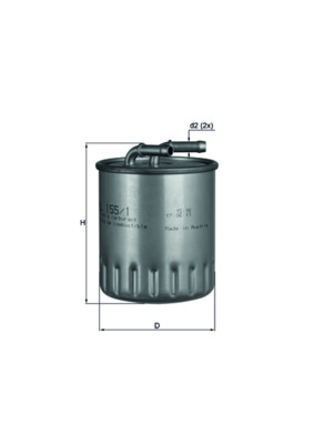 Fuel filter - KL 155/1 KNECHT