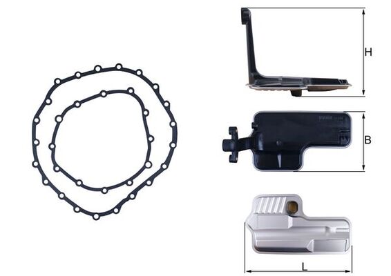 Filtro idraulico, Cambio automatico - HX 192D KNECHT