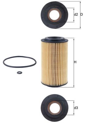 Oil Filter - OX 153D1 KNECHT