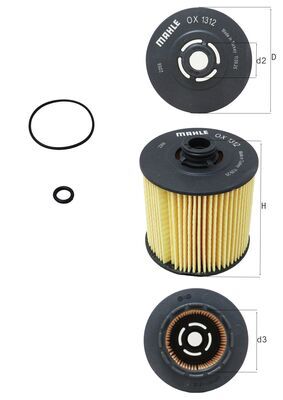 Filtro olio - OX 1312D KNECHT