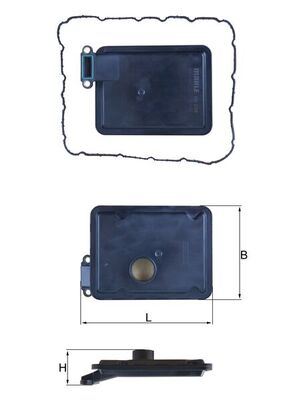 Hydraulic Filter, automatic transmission - HX 254D KNECHT