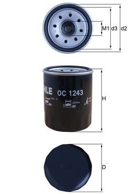 Oil Filter - OC 1243 KNECHT