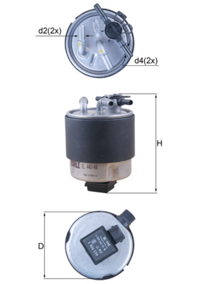 Fuel filter - KL 440/44 KNECHT