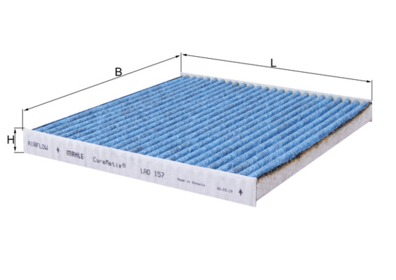 Filter, interior air - LAO 157 KNECHT