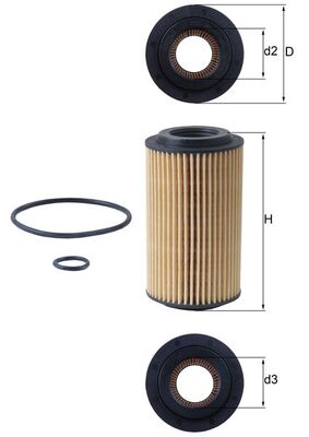Oil Filter - OX 153D4 KNECHT