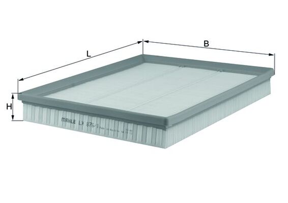 Air Filter - LX 876/1 KNECHT