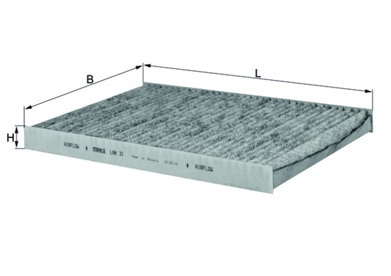 Filtro, Aria abitacolo - LAK 31 KNECHT