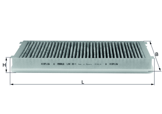 Filter, interior air - LAK 32/1 KNECHT