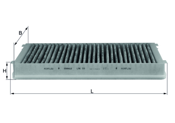 Filtro, Aria abitacolo - LAK 59 KNECHT
