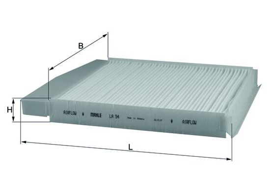 Filter, interior air - LA 54 KNECHT