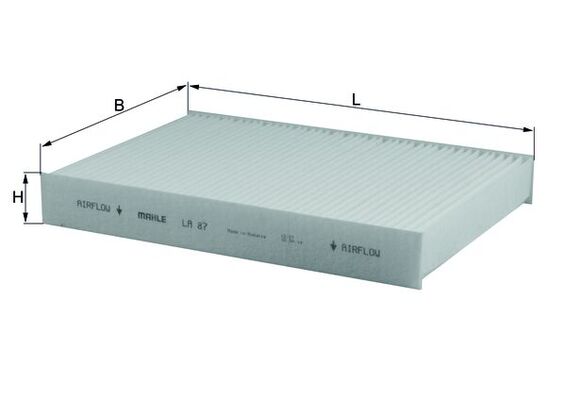 Filter, interior air - LA 87 KNECHT