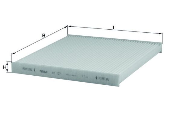 Filter, interior air - LA 107 KNECHT