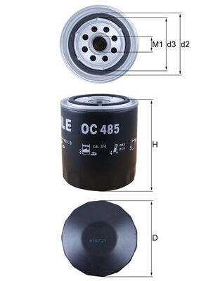 Oil Filter - OC 485 KNECHT