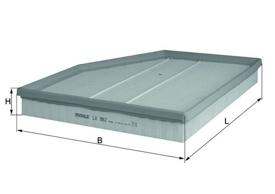 oro filtras - LX 982 KNECHT