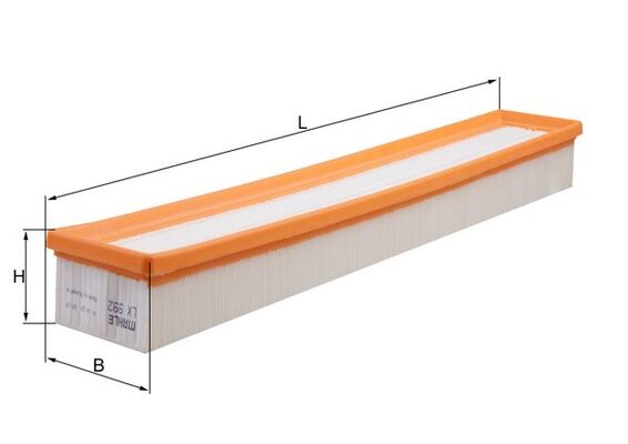 oro filtras - LX 992 KNECHT