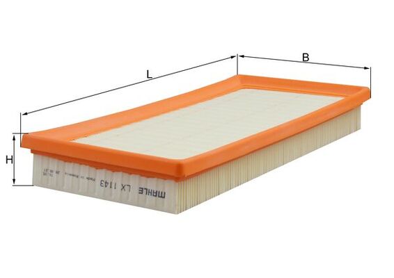oro filtras - LX 1143 KNECHT