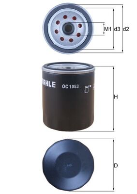 Filtro olio - OC 1053 KNECHT