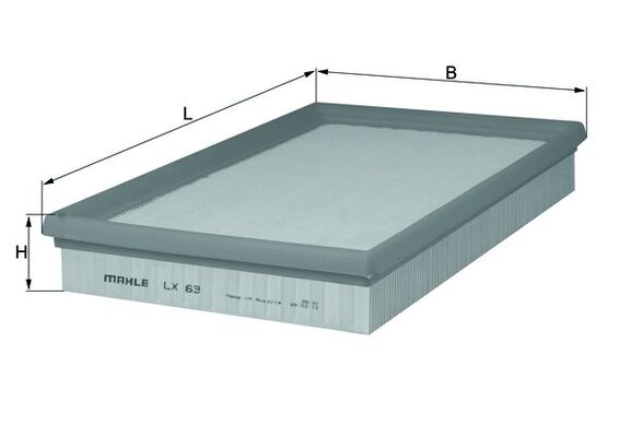 Воздушный фильтр - LX 63 KNECHT